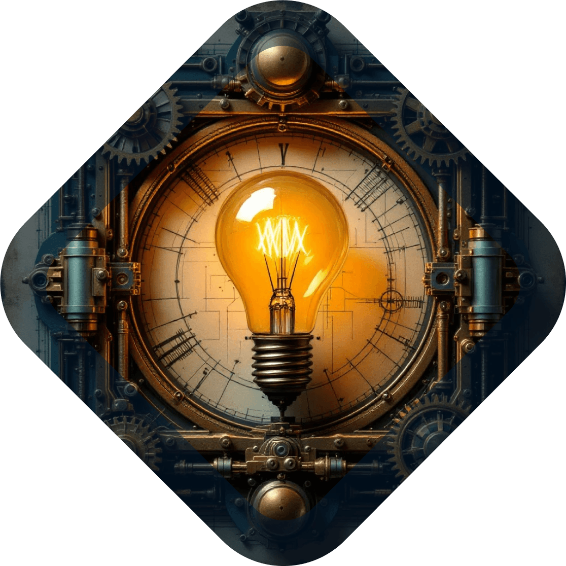 SoftSynC Floating lightbulb gears